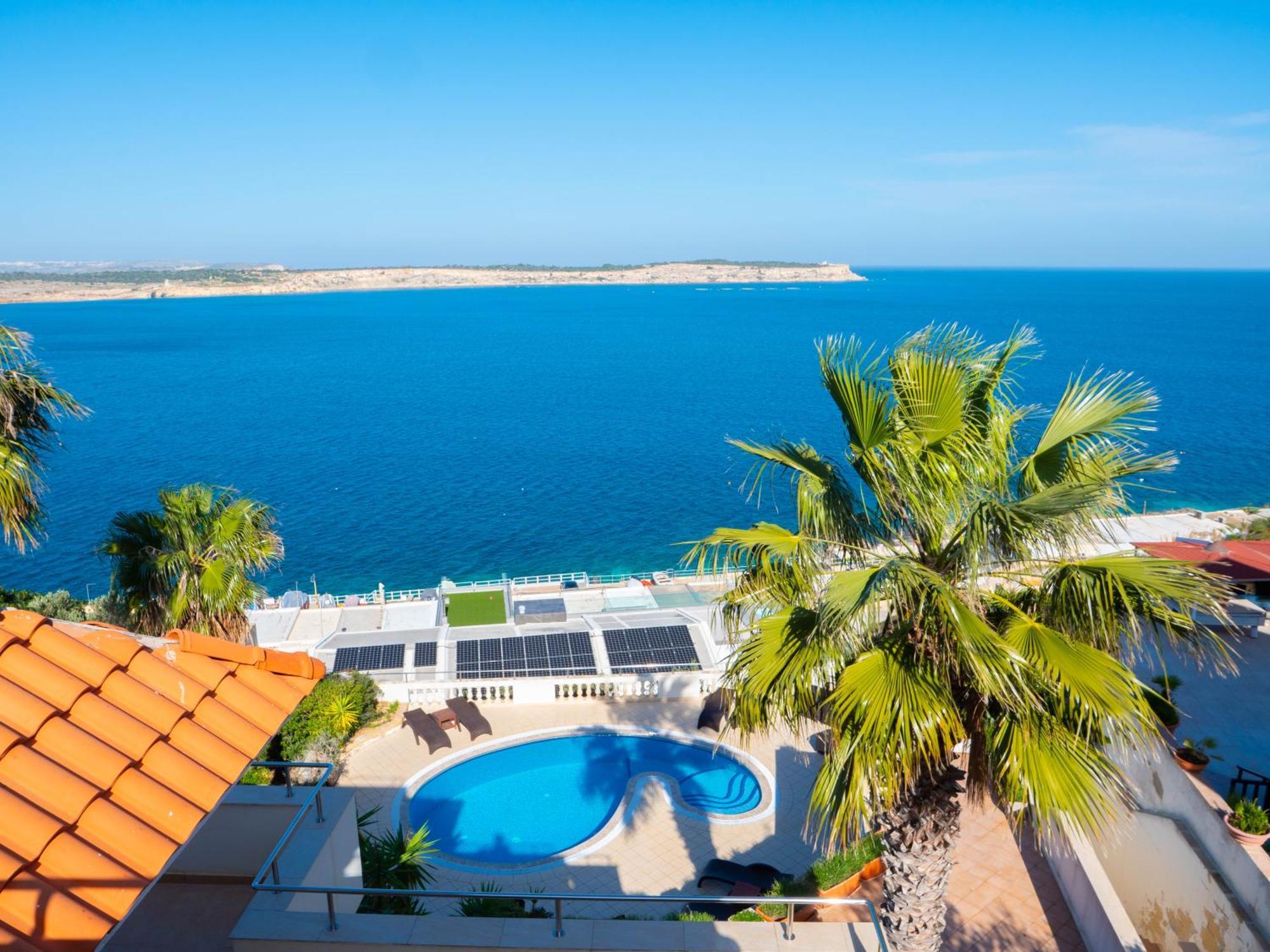 Villa Palma - Sunset Sea Views With Pool, Jacuzzi, Sauna And Games Room Mellieħa Extérieur photo